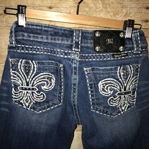 MISS ME 26 SKINNY cut fleur de leus